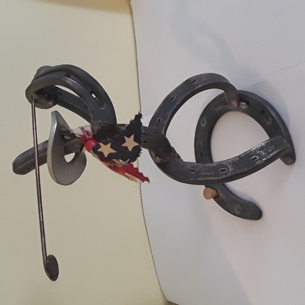 Rustic Golfer Sculpture Welded Horseshoe Golf Cowboy🏌🏼‍♂️🏌🏾‍♀️⛳🤠Folk Art - Picture 8 of 9